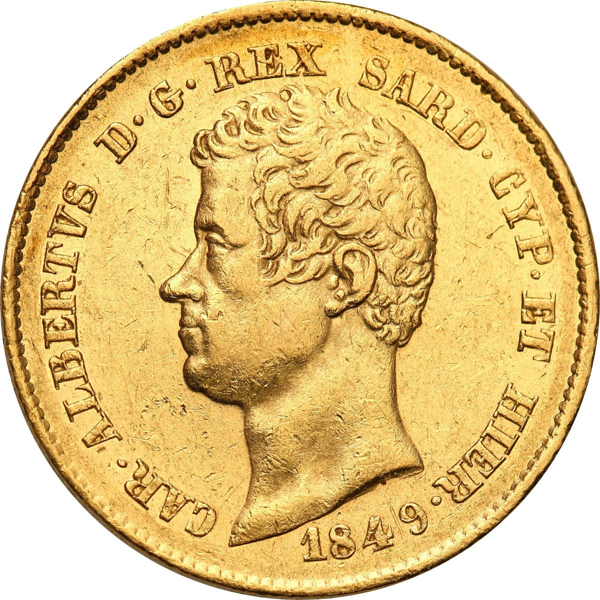 Włochy Sardynia 20 Lirów 1849 (kotwica)