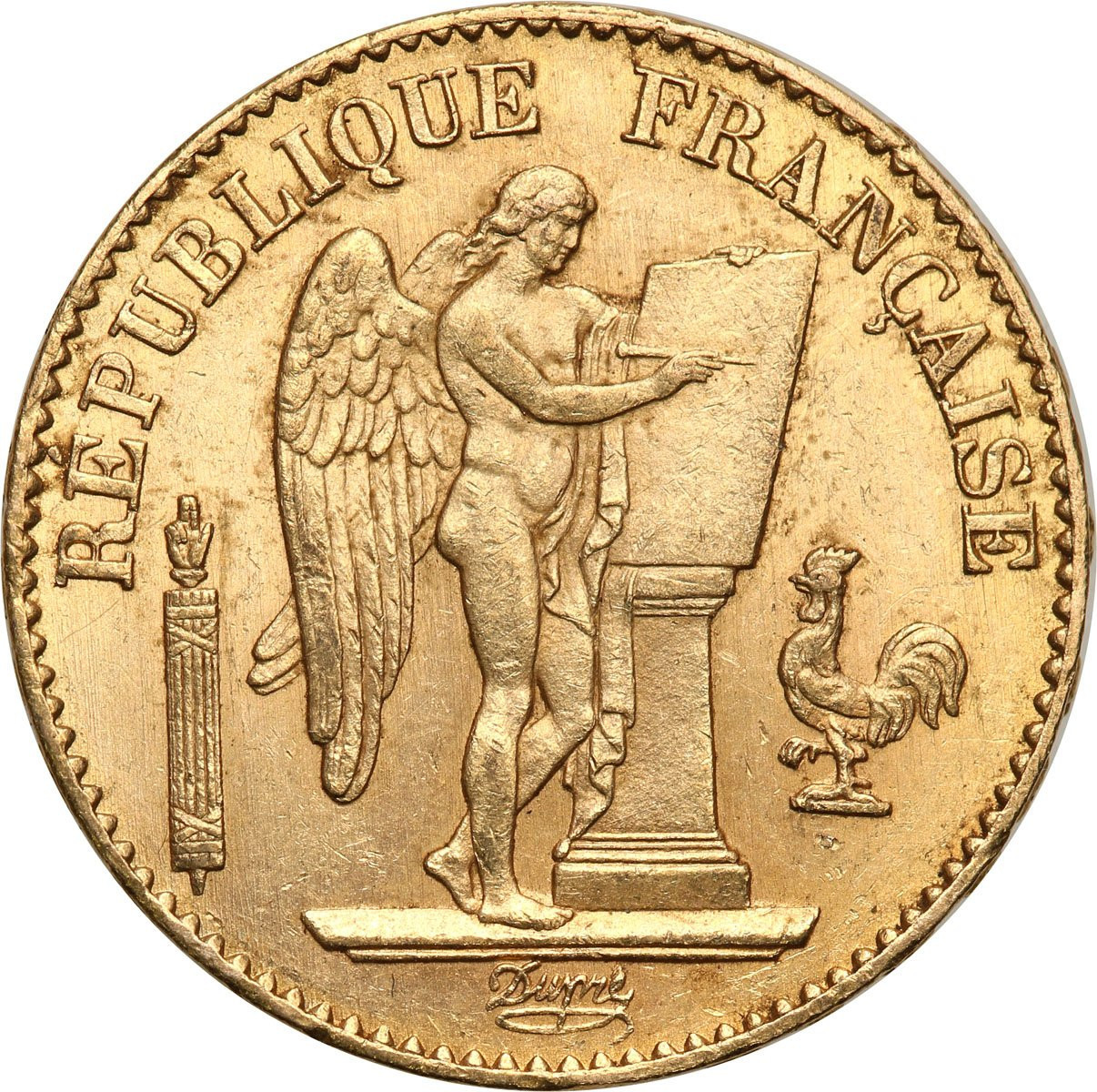 Francja III Republika 20 franków 1876 A Paryż ANIOŁ