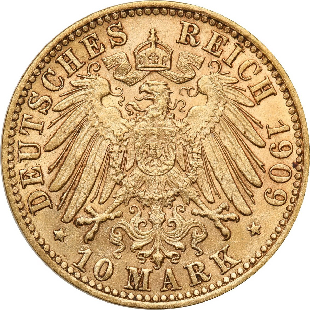 Niemcy. 10 Marek 1909 J Hamburg