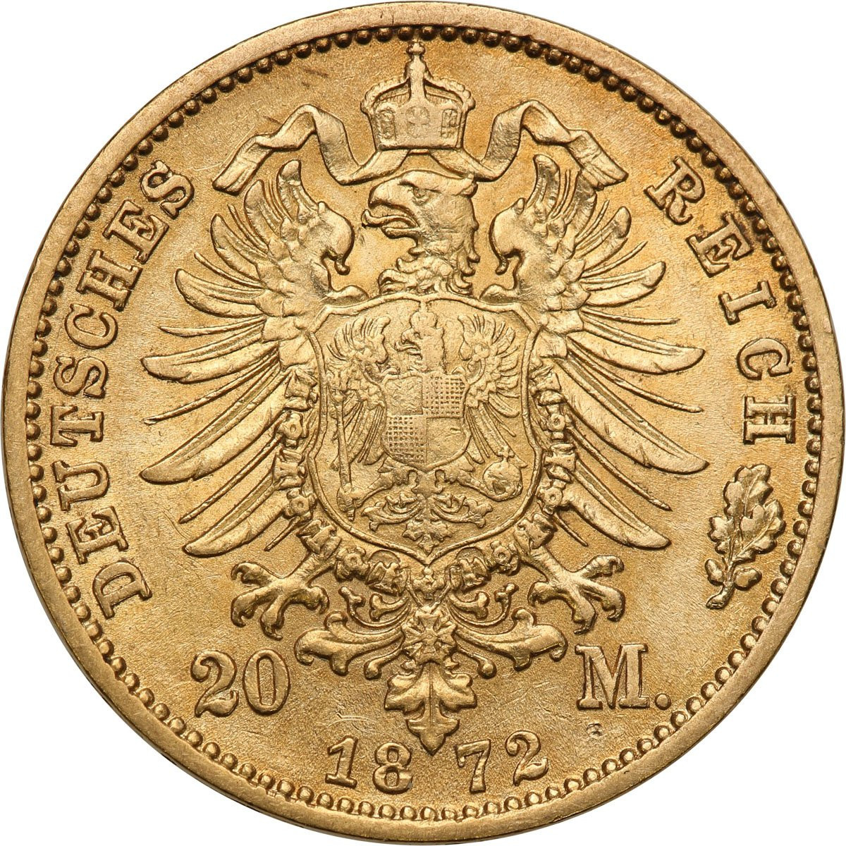 Niemcy Prusy 20 Marek 1872 C