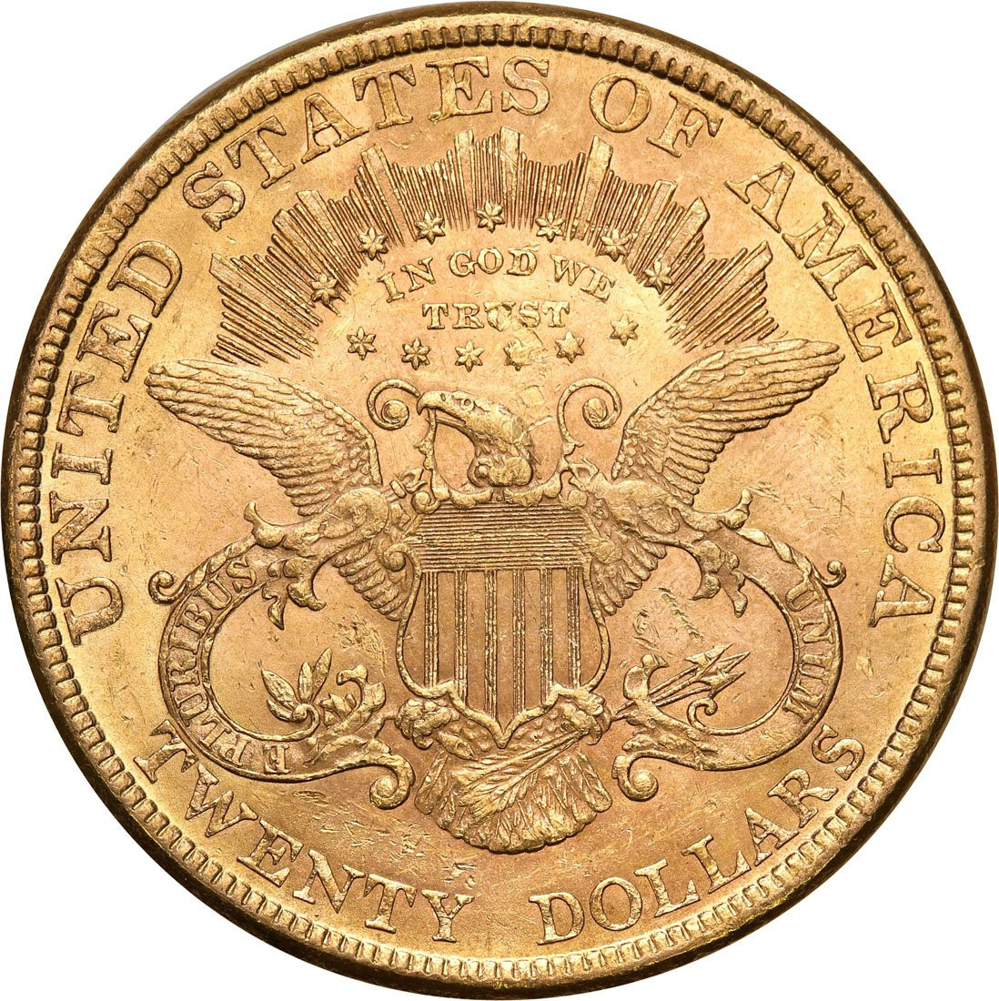 USA. Złote 20 dolarów 1877 Liberty, Filadelfia