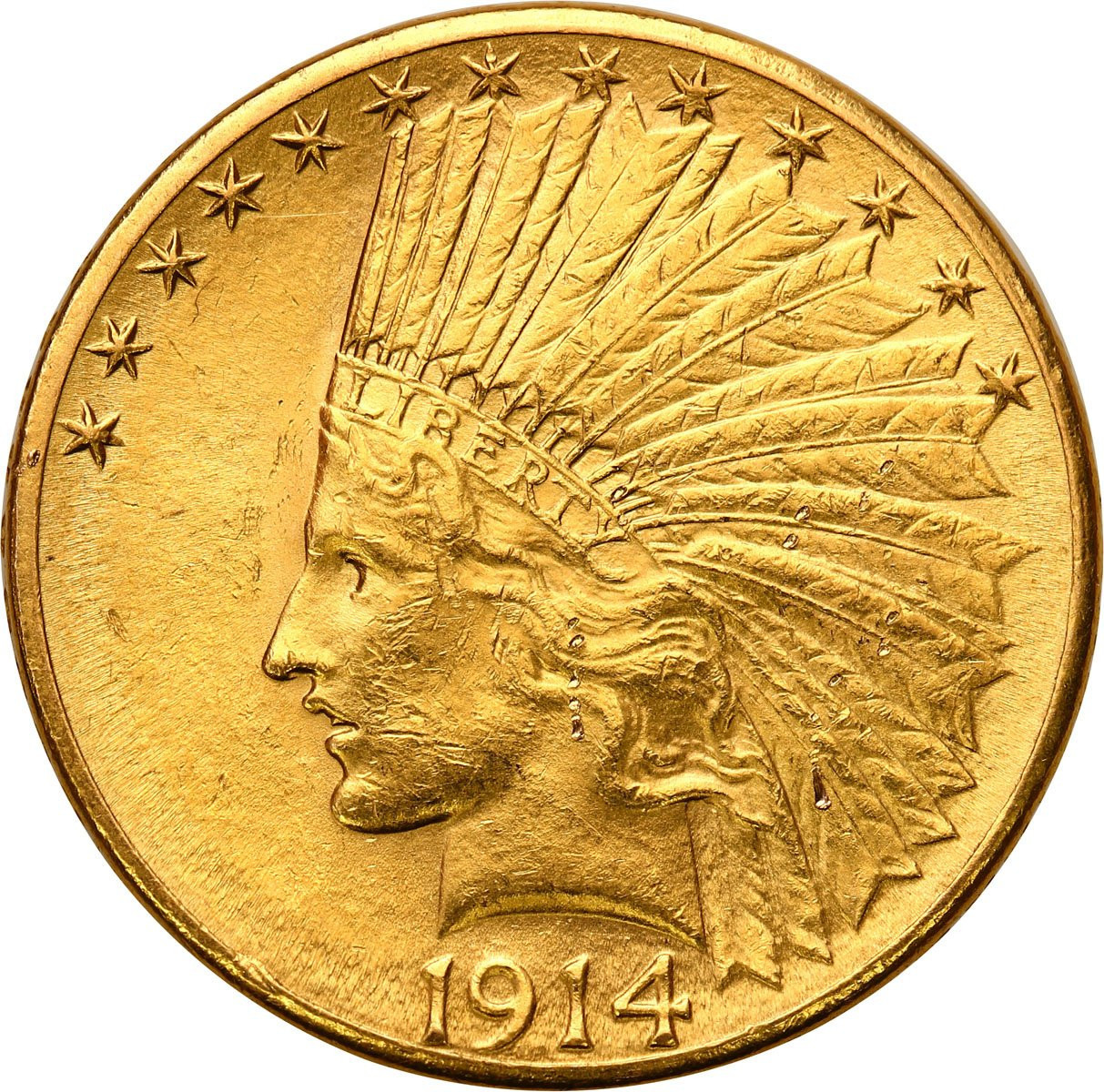 USA 10 dolarów 1914 Indianin Filadelfia
