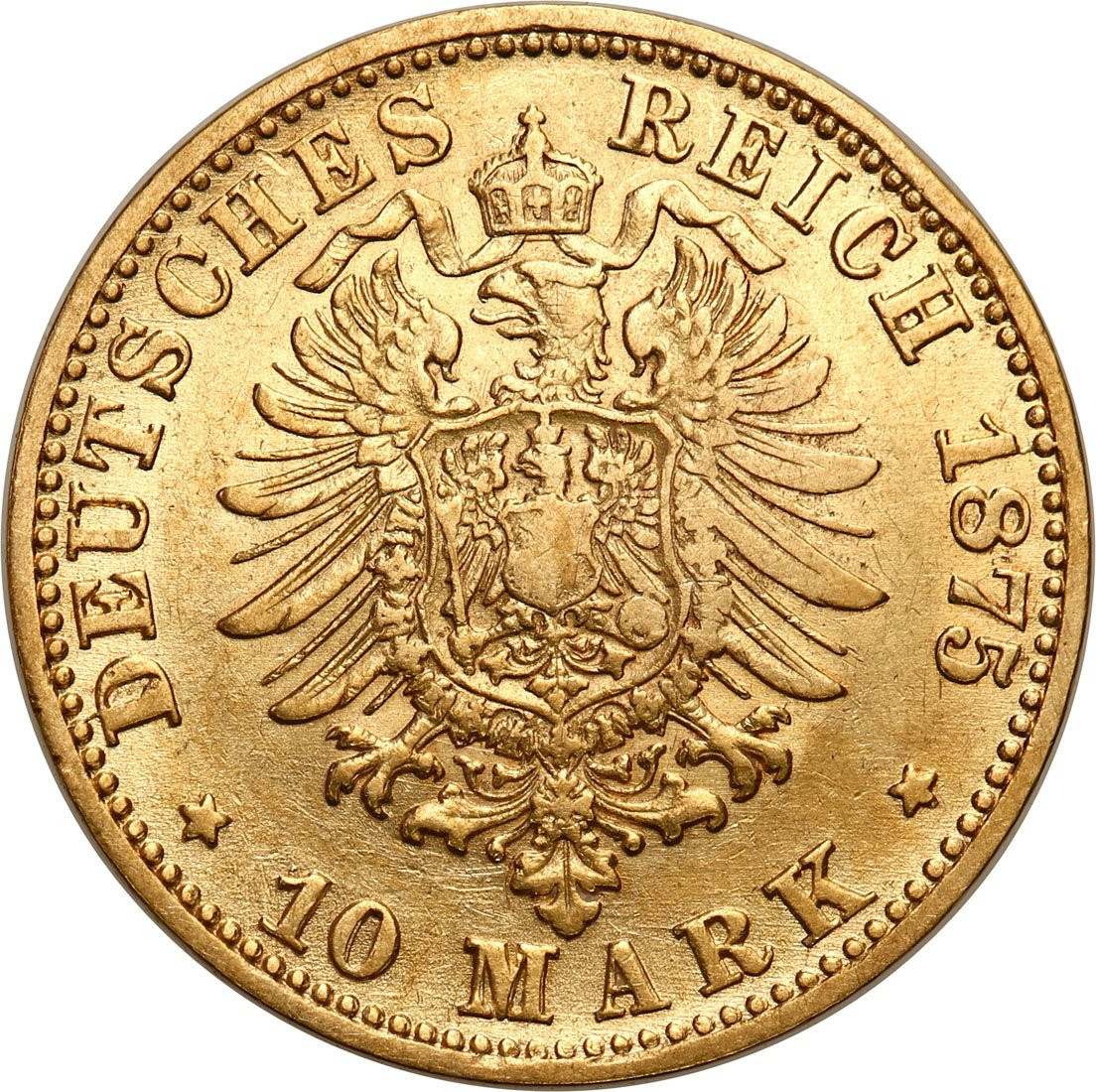 Niemcy. Friedrich 10 Marek 1875 G , Badenia