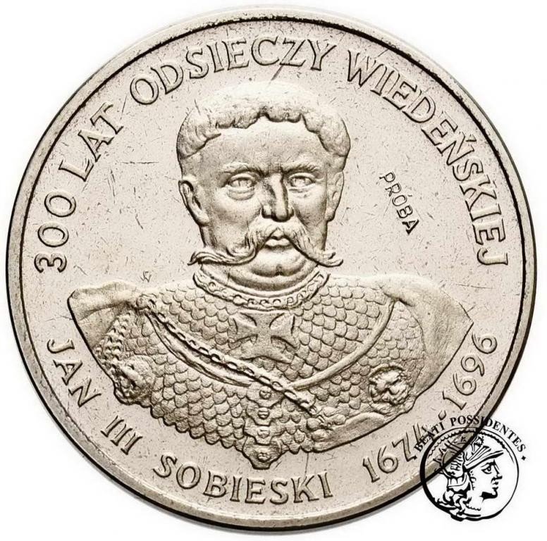 Polska PRL PRÓBA Nikiel 200 zł 1983 Sobieski Odsiecz Wiedeńska st.L