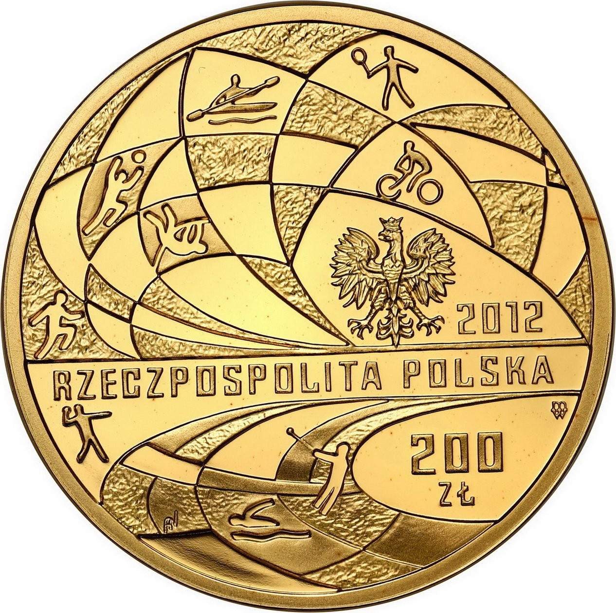 200 złotych 2012 Polska Reprezentacja Olimpijska Londyn 2012