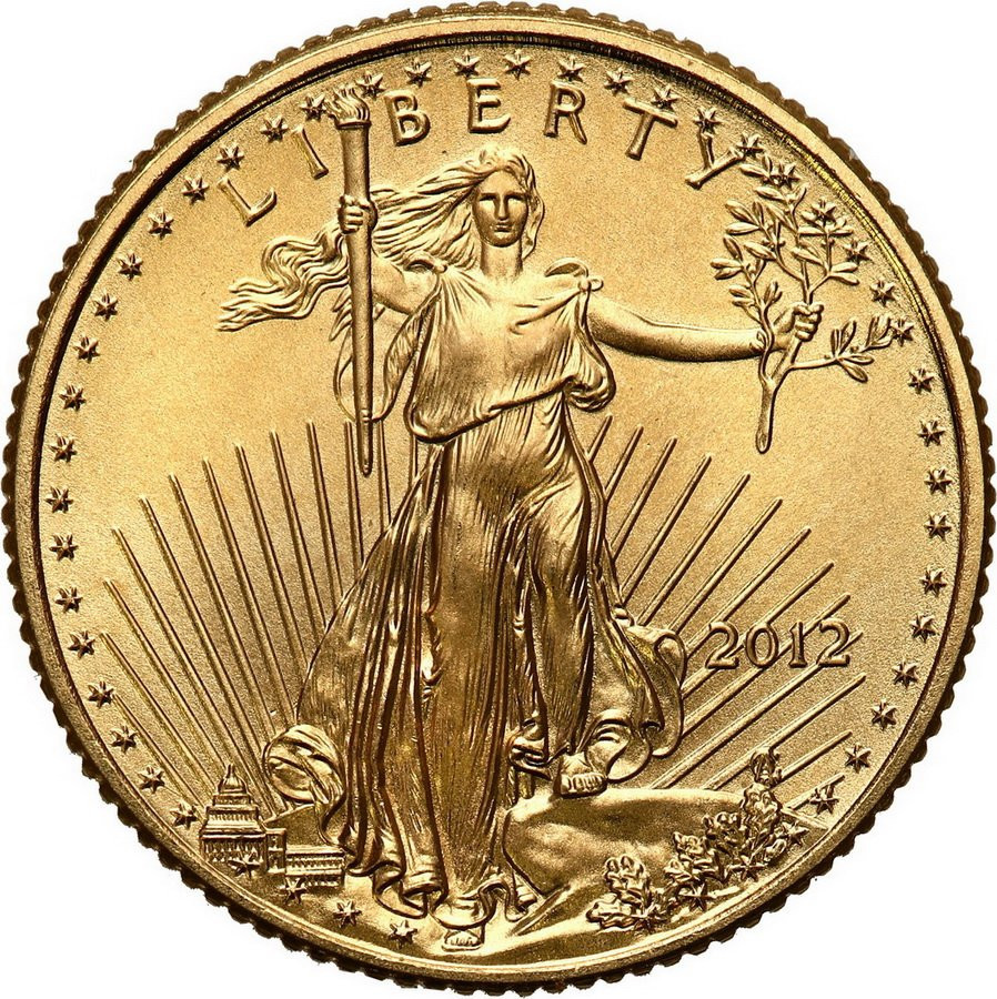 USA 5 $ dolarów 2012 (1/10 uncji złota)