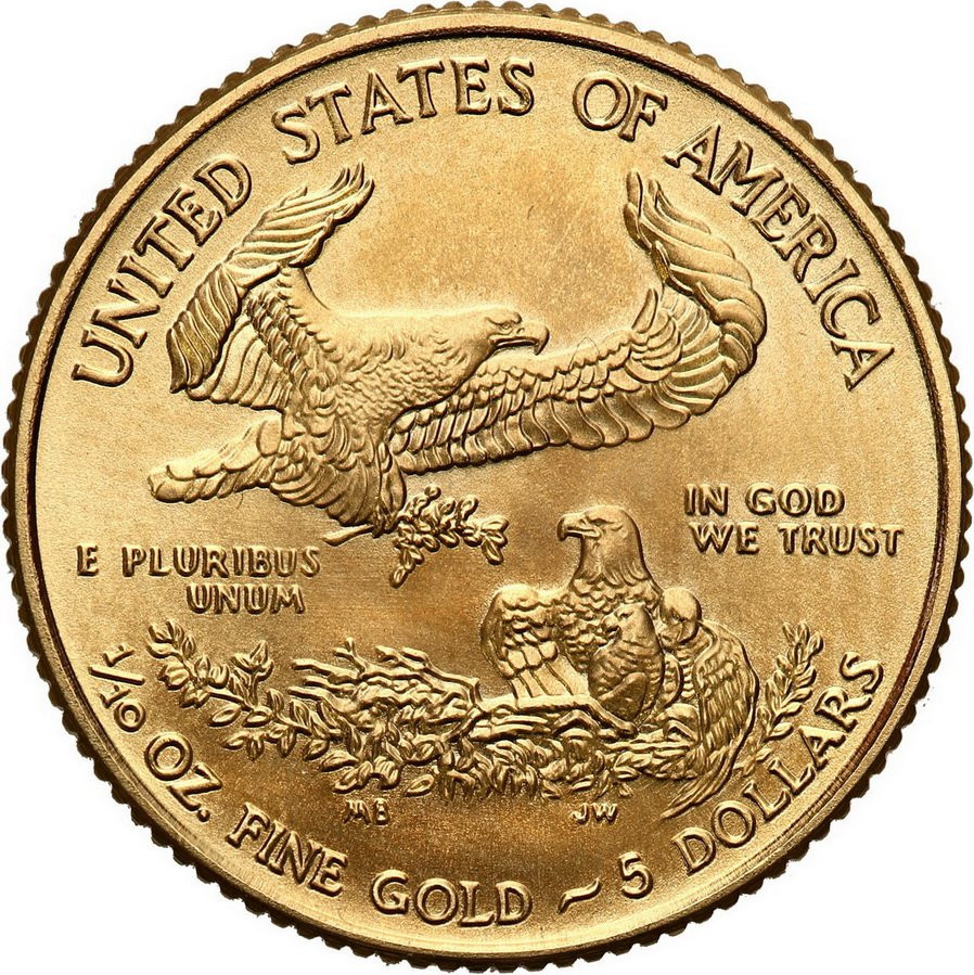 USA 5 $ dolarów 2012 (1/10 uncji złota)