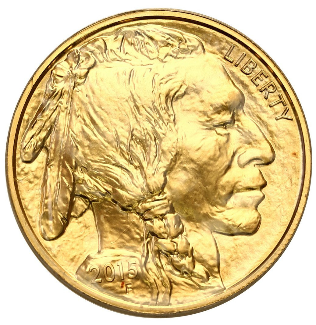 USA. Złote 50 $ dolarów 2017 Bizon (Buffalo) - 1 uncja złoto