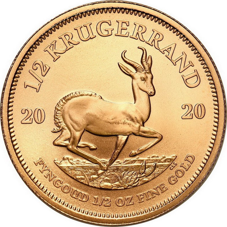RPA.  1/2 Krugerranda 2020 - 1/2 uncji złota