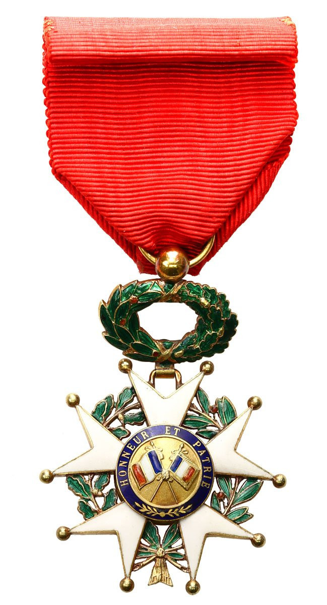Francja Legia Honorowa Krzyż Oficerski ZŁOTO w pudełku