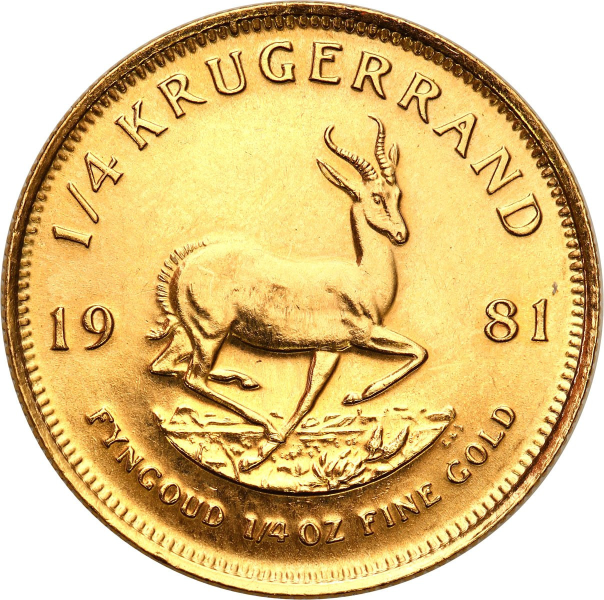 RPA.  1/4 Krugerranda 1981 - 1/4 uncji złota