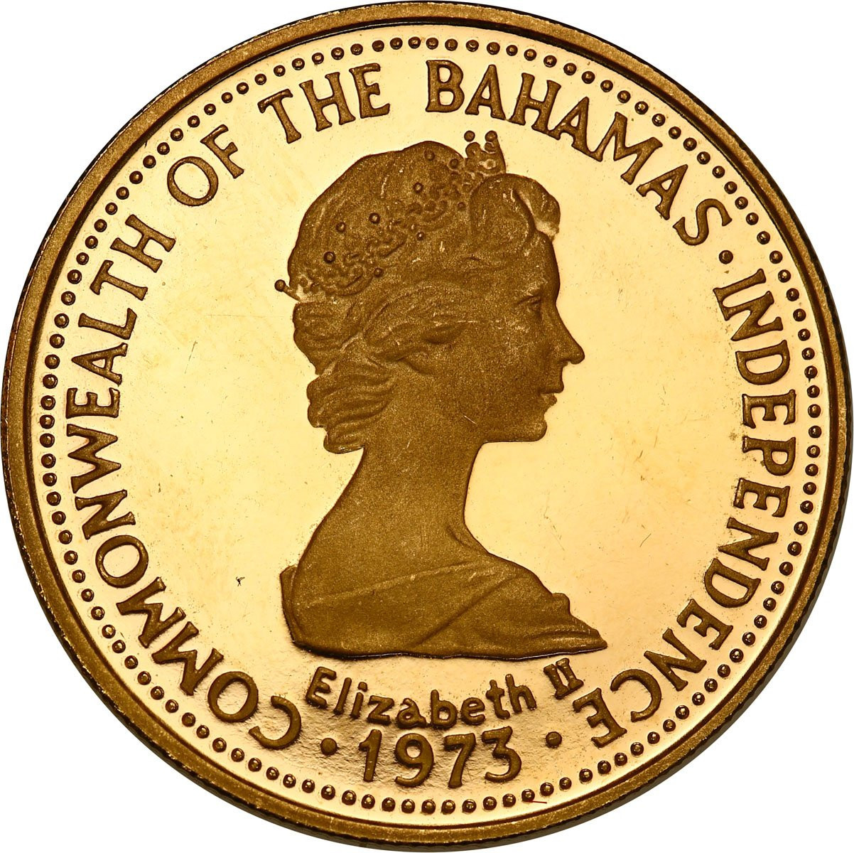 Bahamy. Elżbieta II 150 dolarów 1974 - LUSTRZANKA