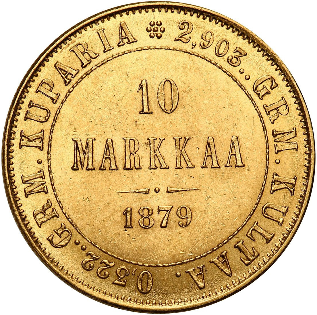 Rosja/ Finlandia. Aleksander II. 10 marek 1879 S, Helsinki