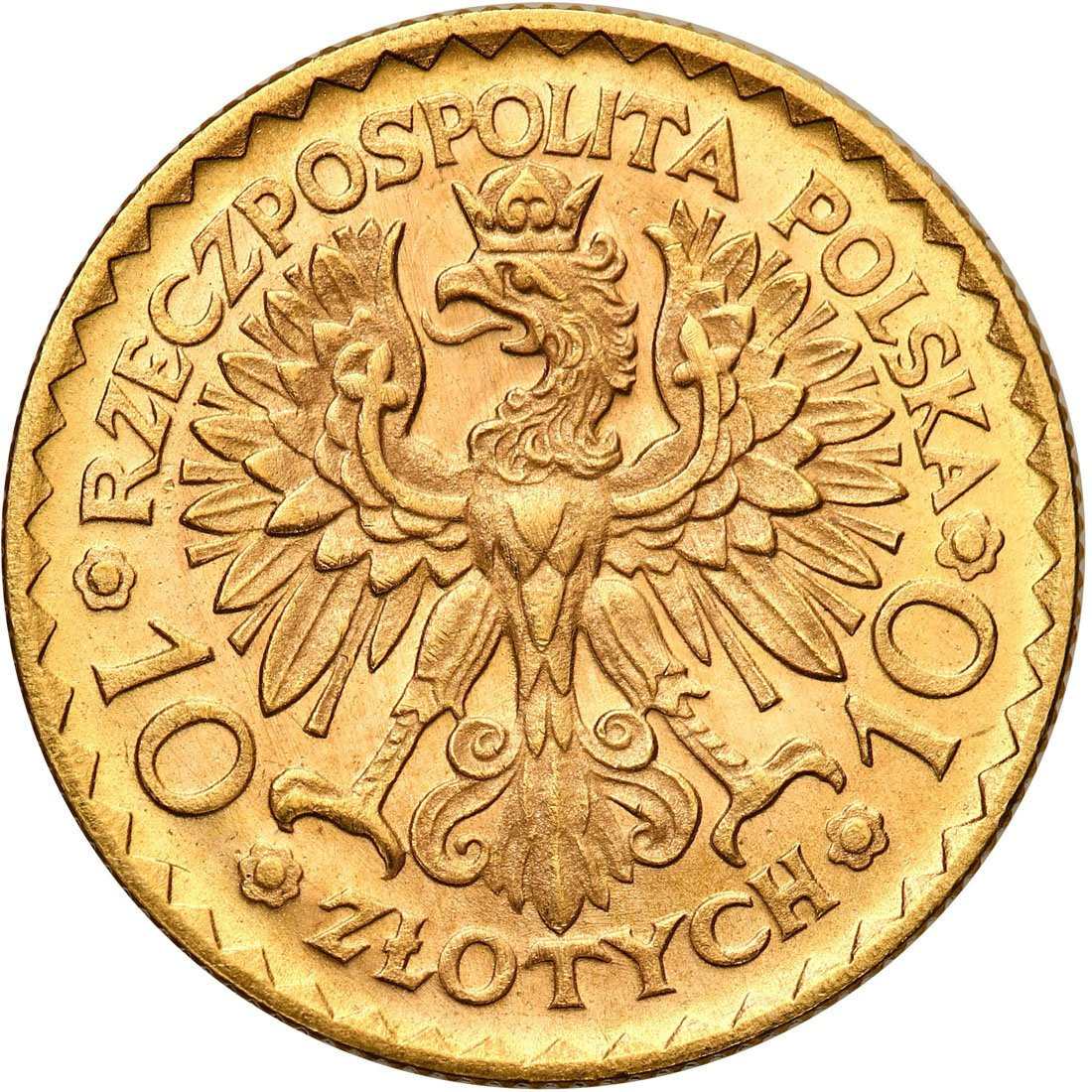 II RP. 10 złotych 1925 Chrobry - PIĘKNE