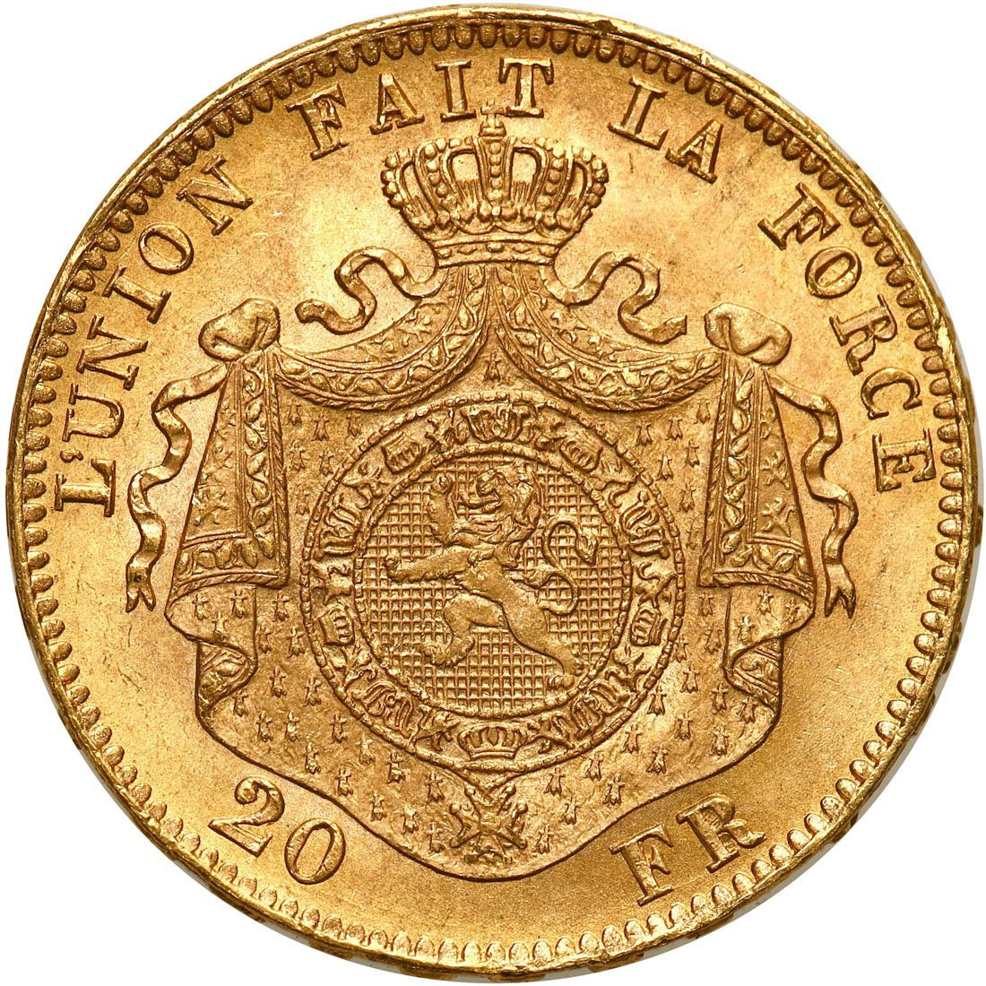 Belgia. Leopold II 20 franków 1875