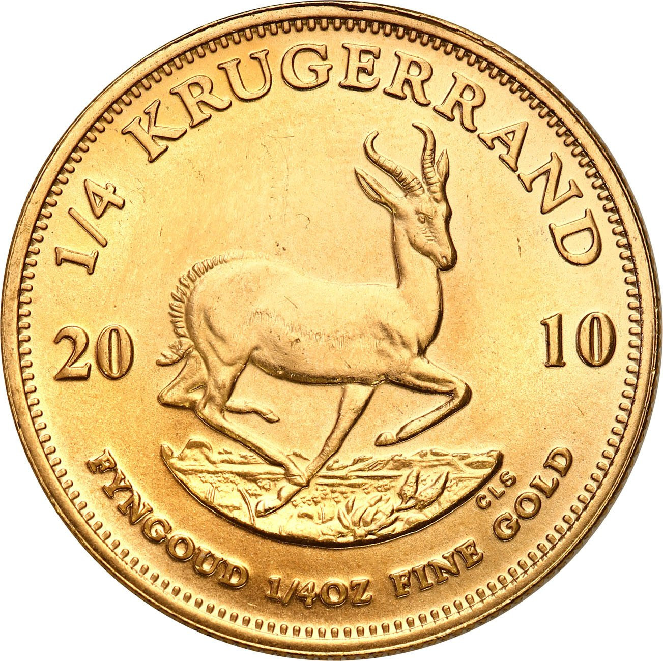 RPA.  1/4 Krugerranda 2010 - 1/4 uncji złota
