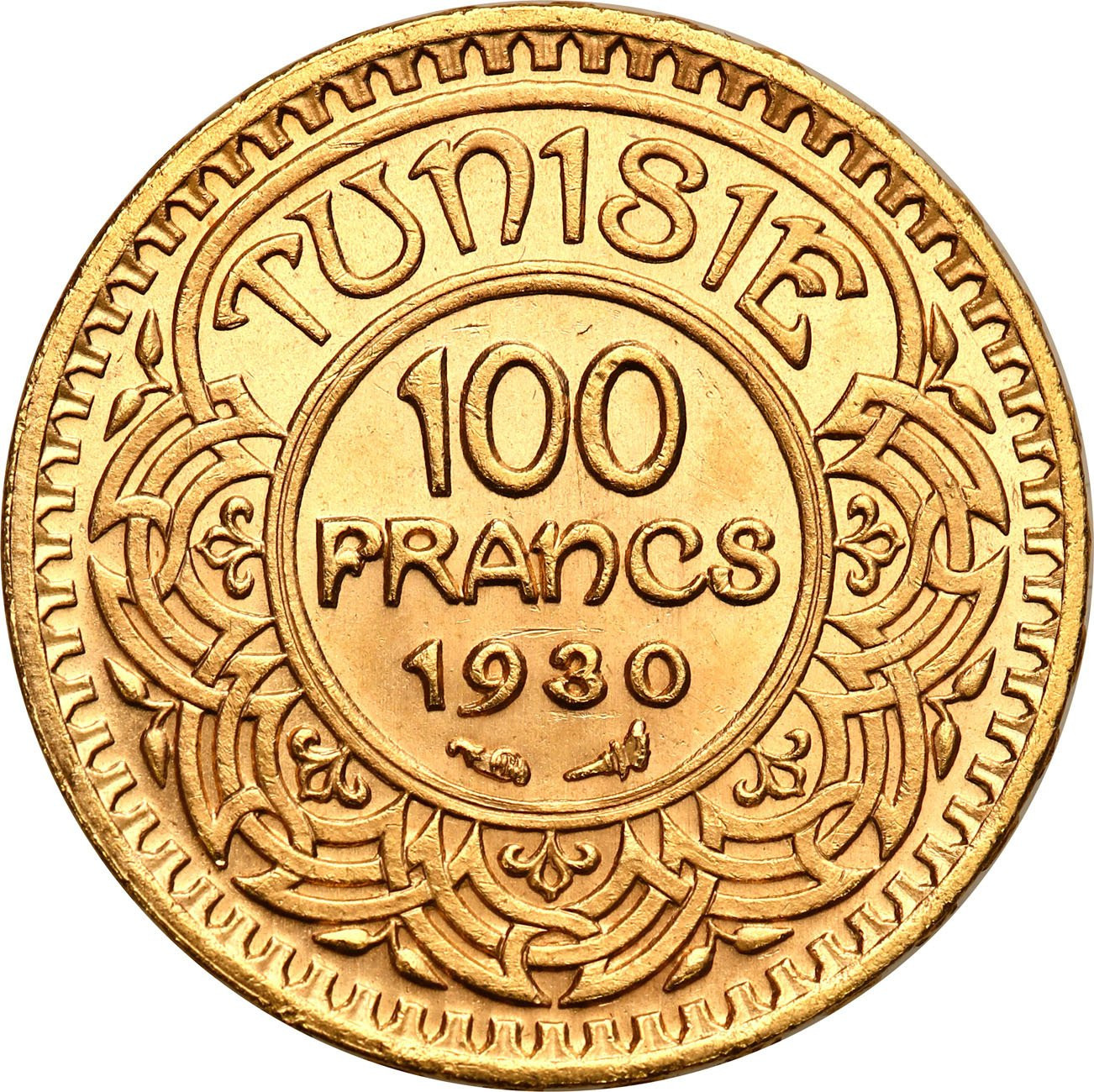 Tunezja. 100 franków 1930 Paryż - PIĘKNE