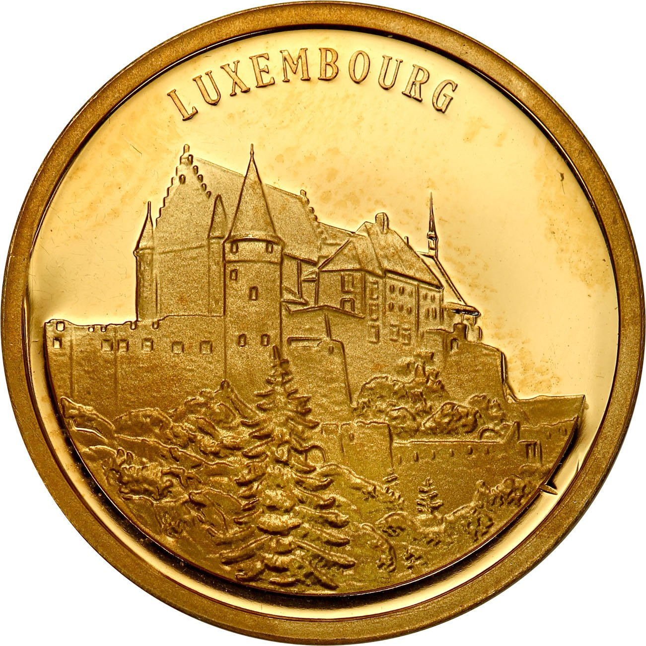 Luksemburg. 50 Euro 1996 - stempel lustrzany