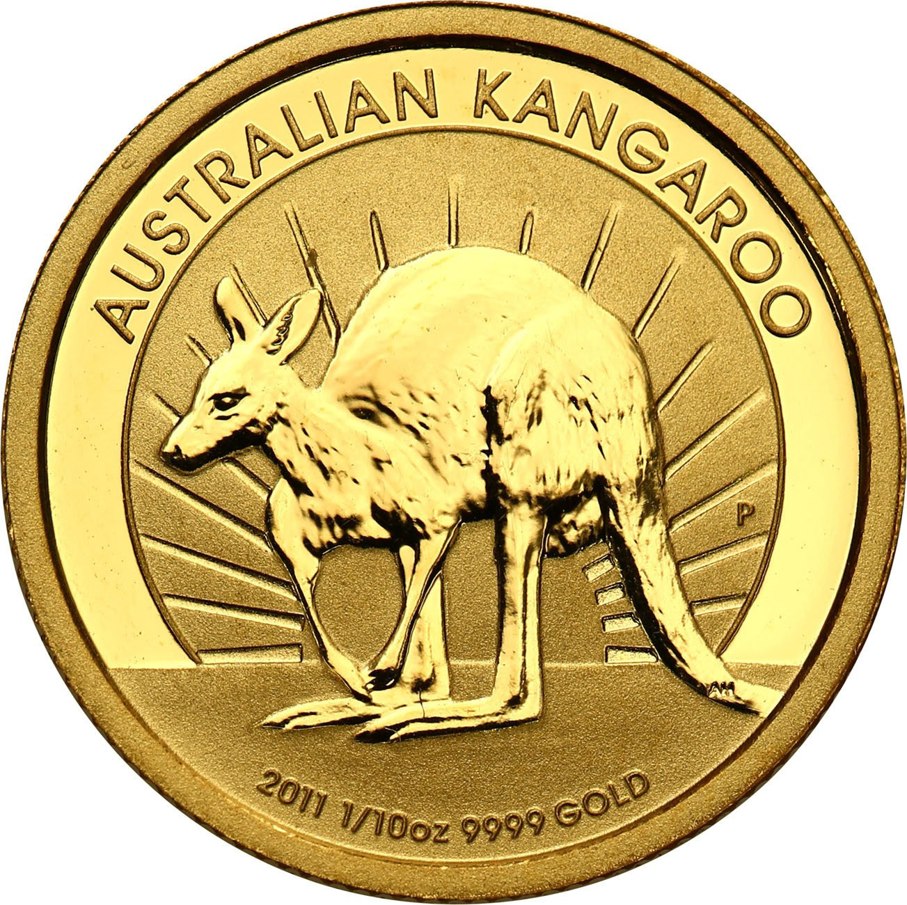Australia. Złote 15 dolarów Kangur 2011 - 1/10 uncji złota