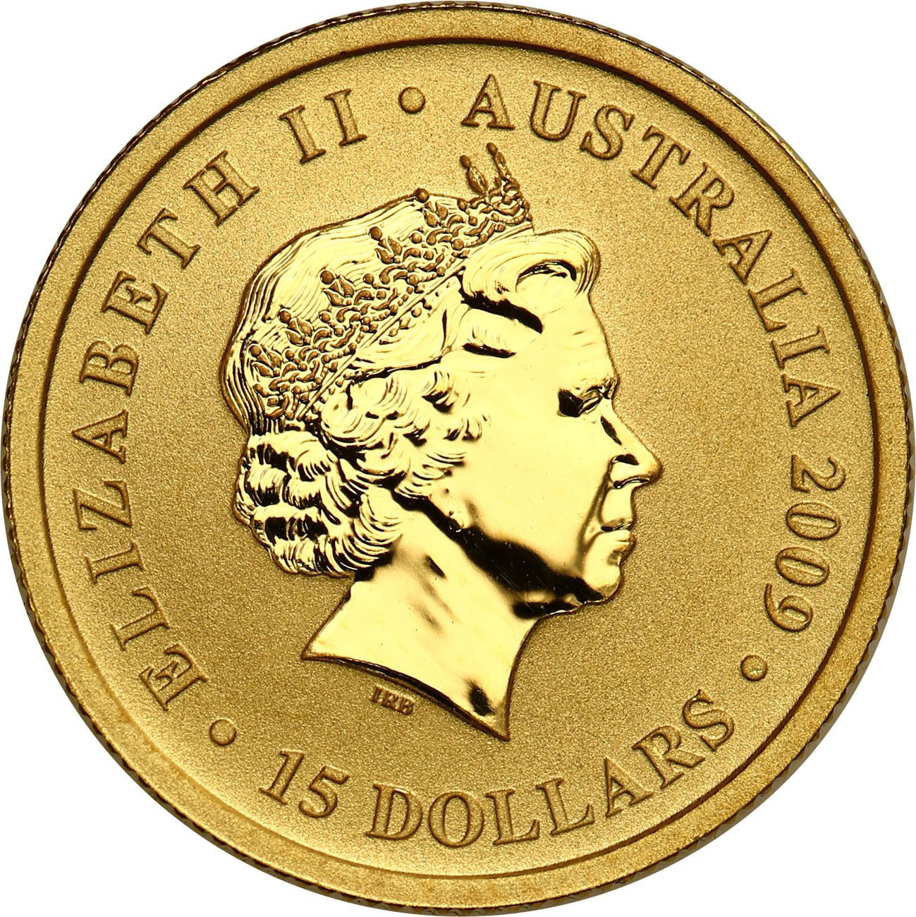 Australia. Złote 15 dolarów Kangur 2009 - 1/10 uncji złota