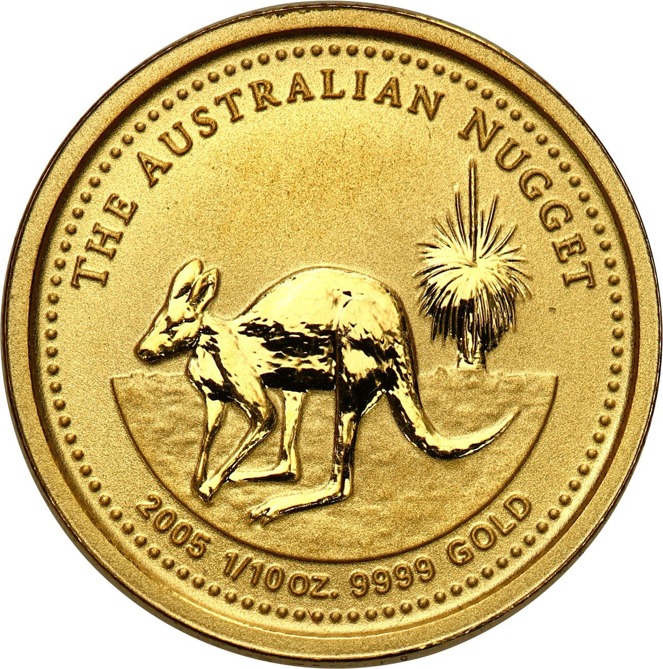 Australia. Złote 15 dolarów Kangur 2005 - 1/10 uncji złota