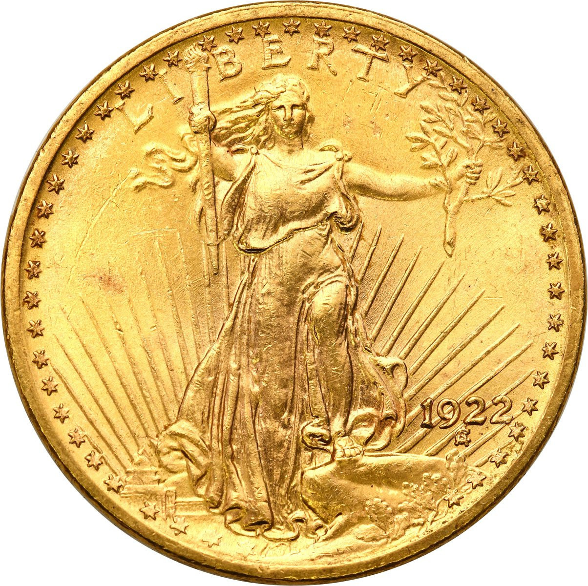 USA. 20 $ dolarów 1922 Filadelfia St. Gaudens
