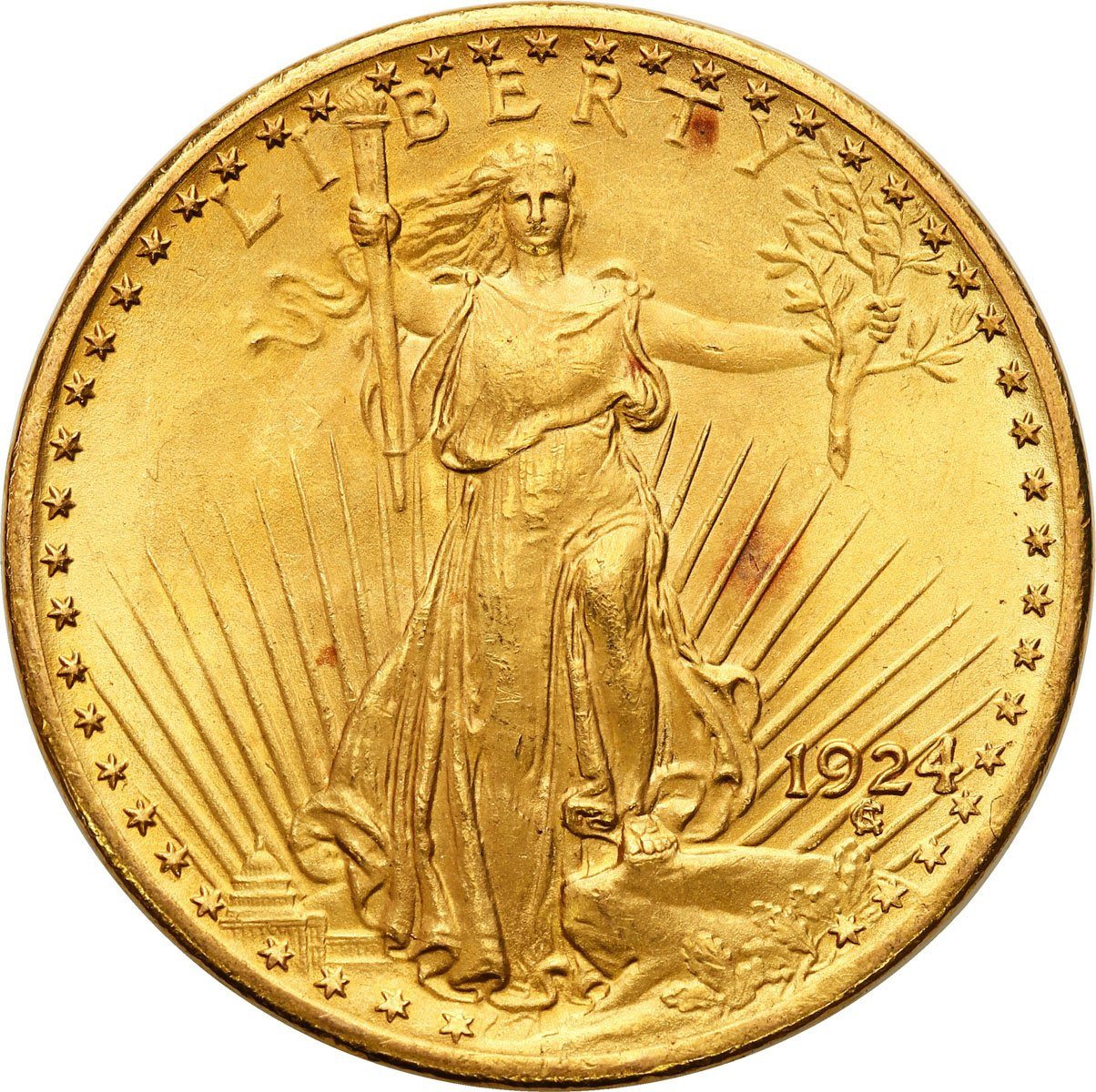 USA 20 dolarów 1924 Filadelfia Saint Gaudens