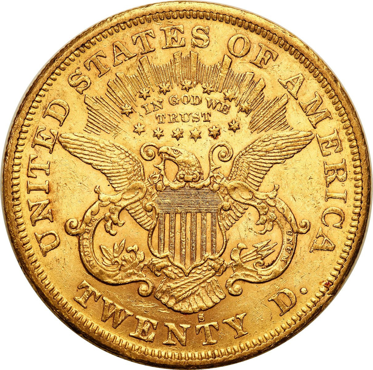 USA 20 dolarów 1876 S San Francisco