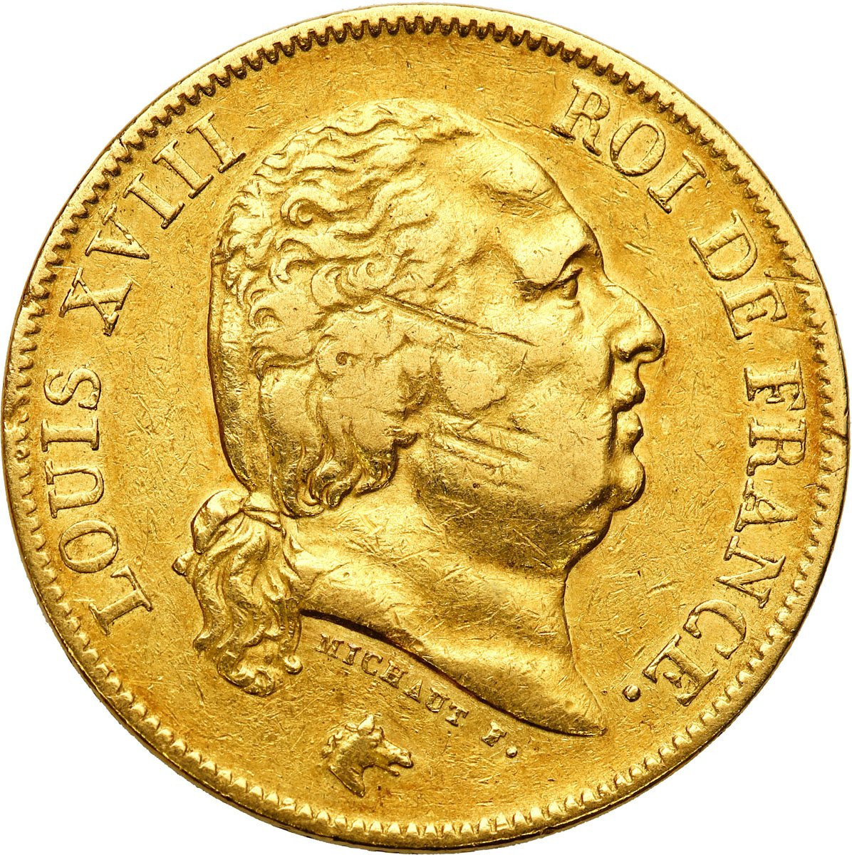Francja. Ludwik XVIII (1814-1824). 40 franków 1817 A, Paryż