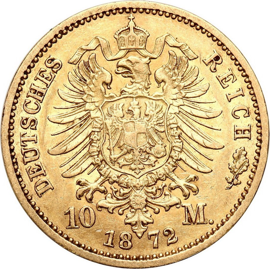 Niemcy Prusy. 10 Marek 1872 A Berlin