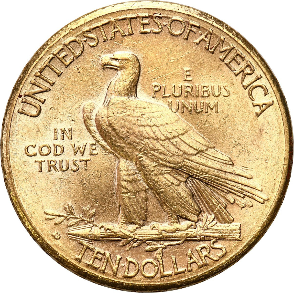 USA. 10 $ dolarów 1910 D Indianin Denver - PIĘKNY