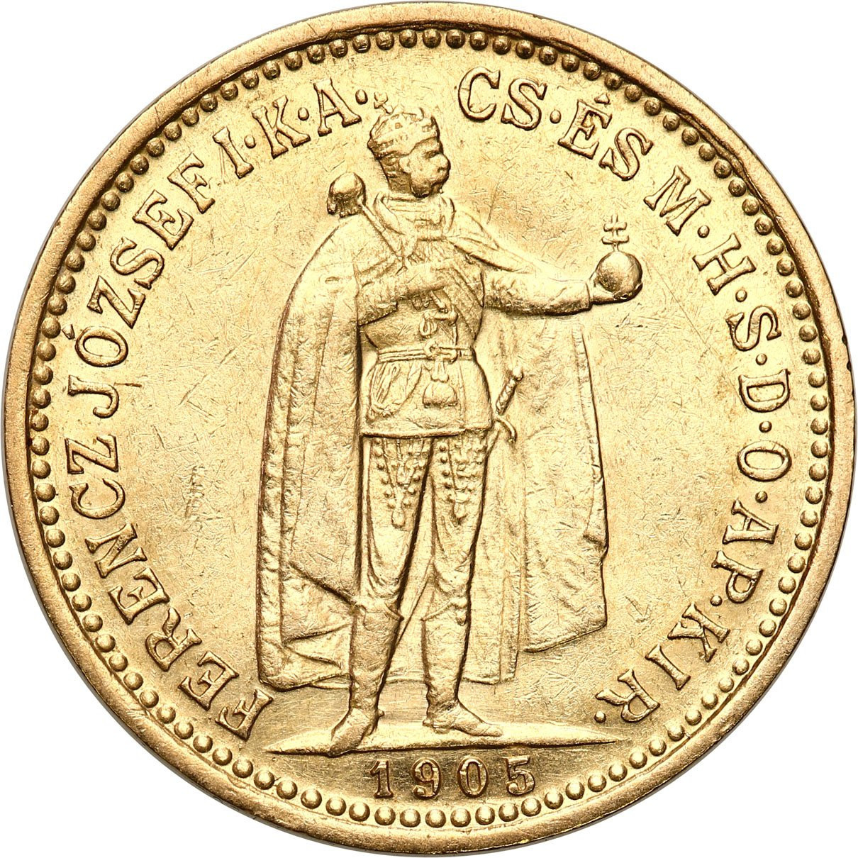Węgry. Franciszek Józef 10 koron 1905