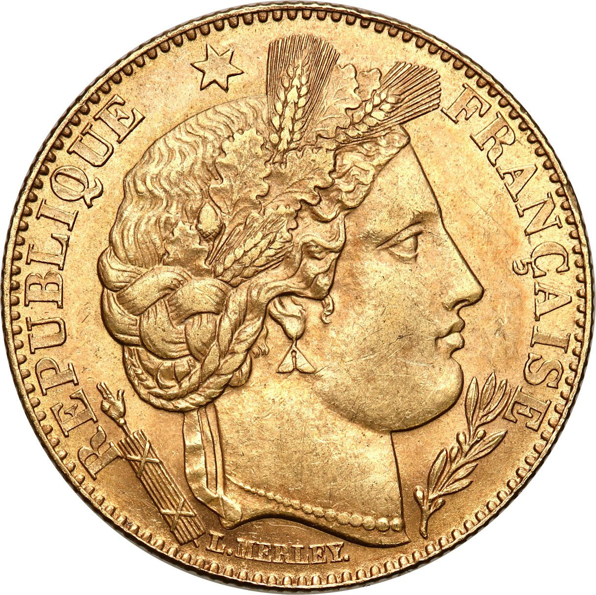Francja. 10 franków 1895 A, Paryż - RZADKIE