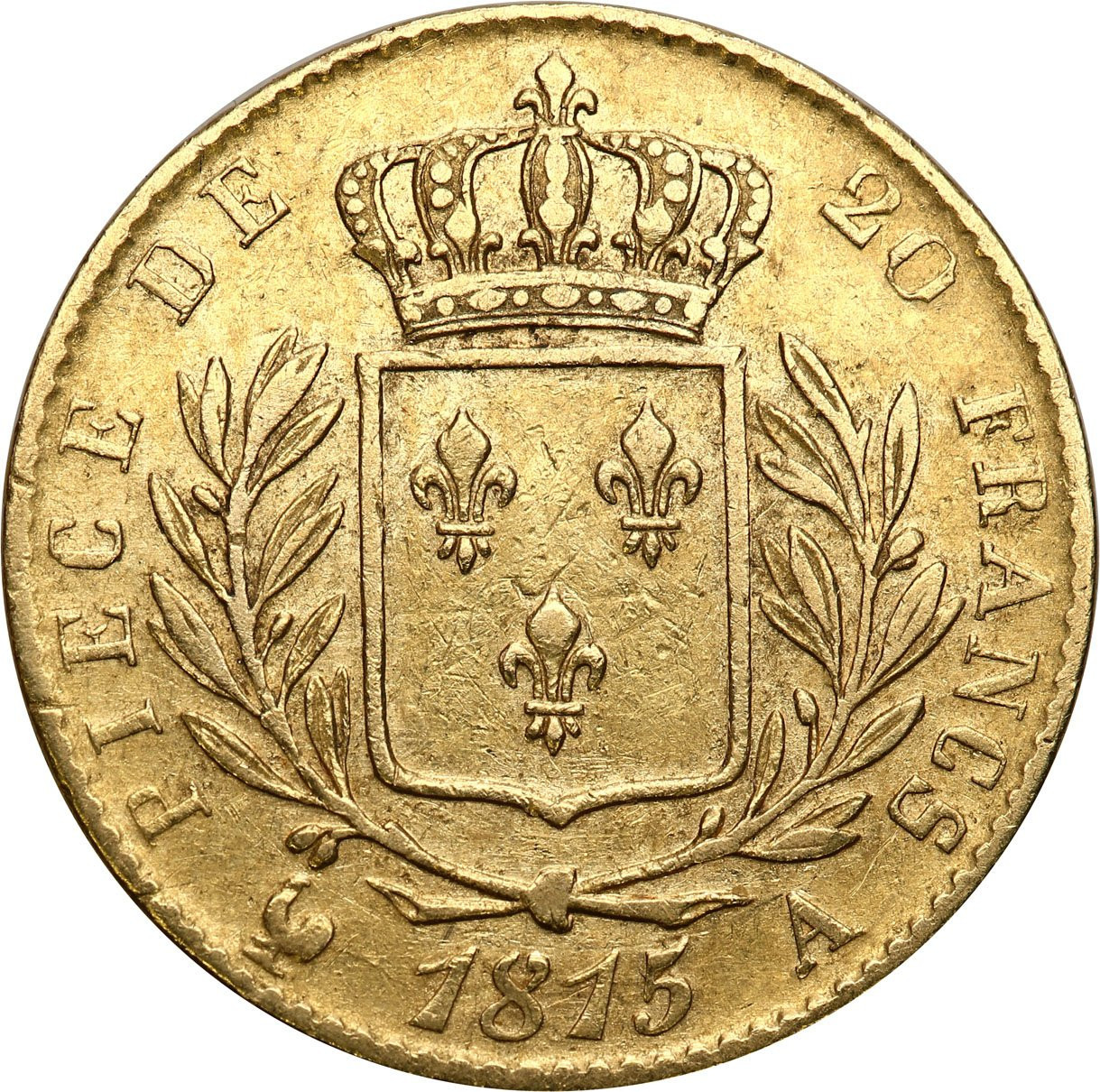 Francja. Ludwik XVIII 20 franków 1815 A, Paryż