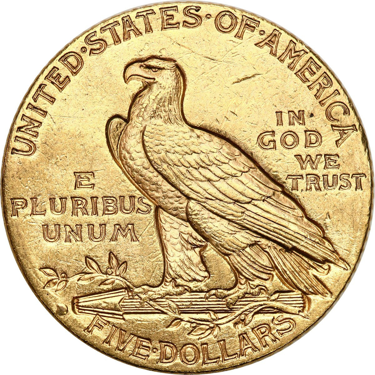 USA 5 dolarów 1914 D Denver - Indianin
