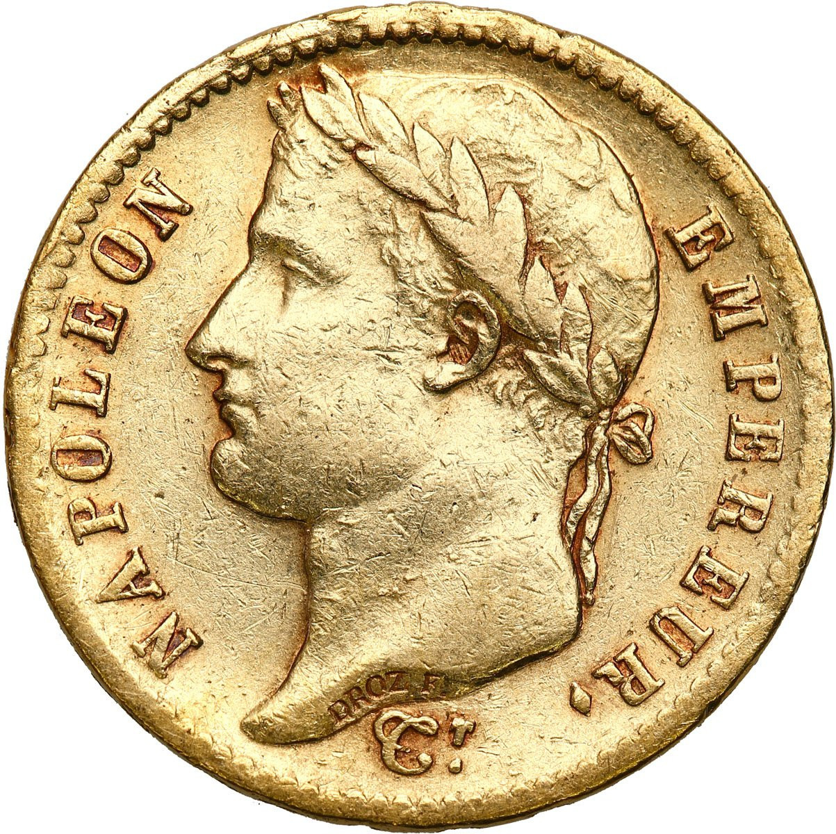 Francja 20 franków 1811 A Napoleon I - Wianuszek
