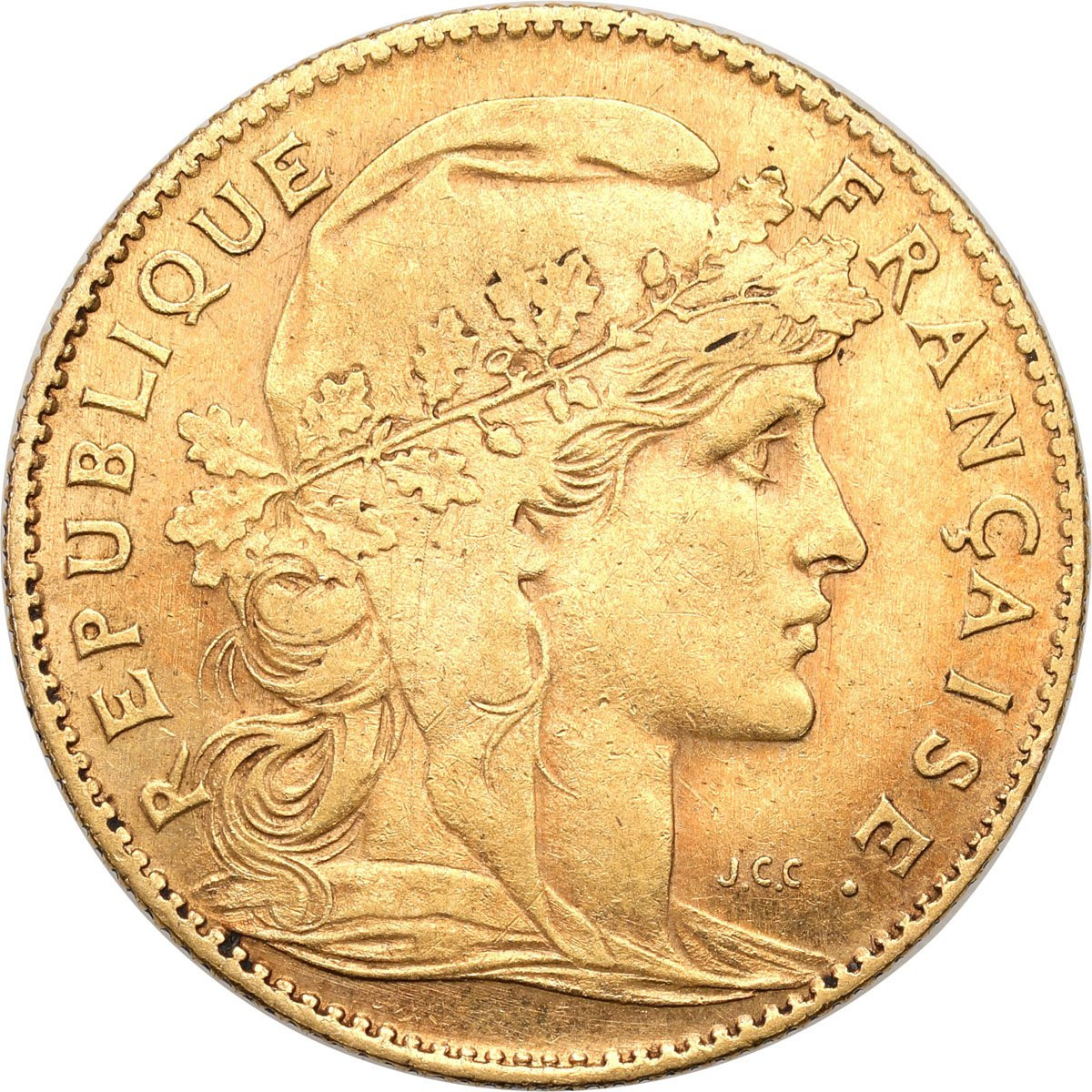 Francja. 10 franków 1907