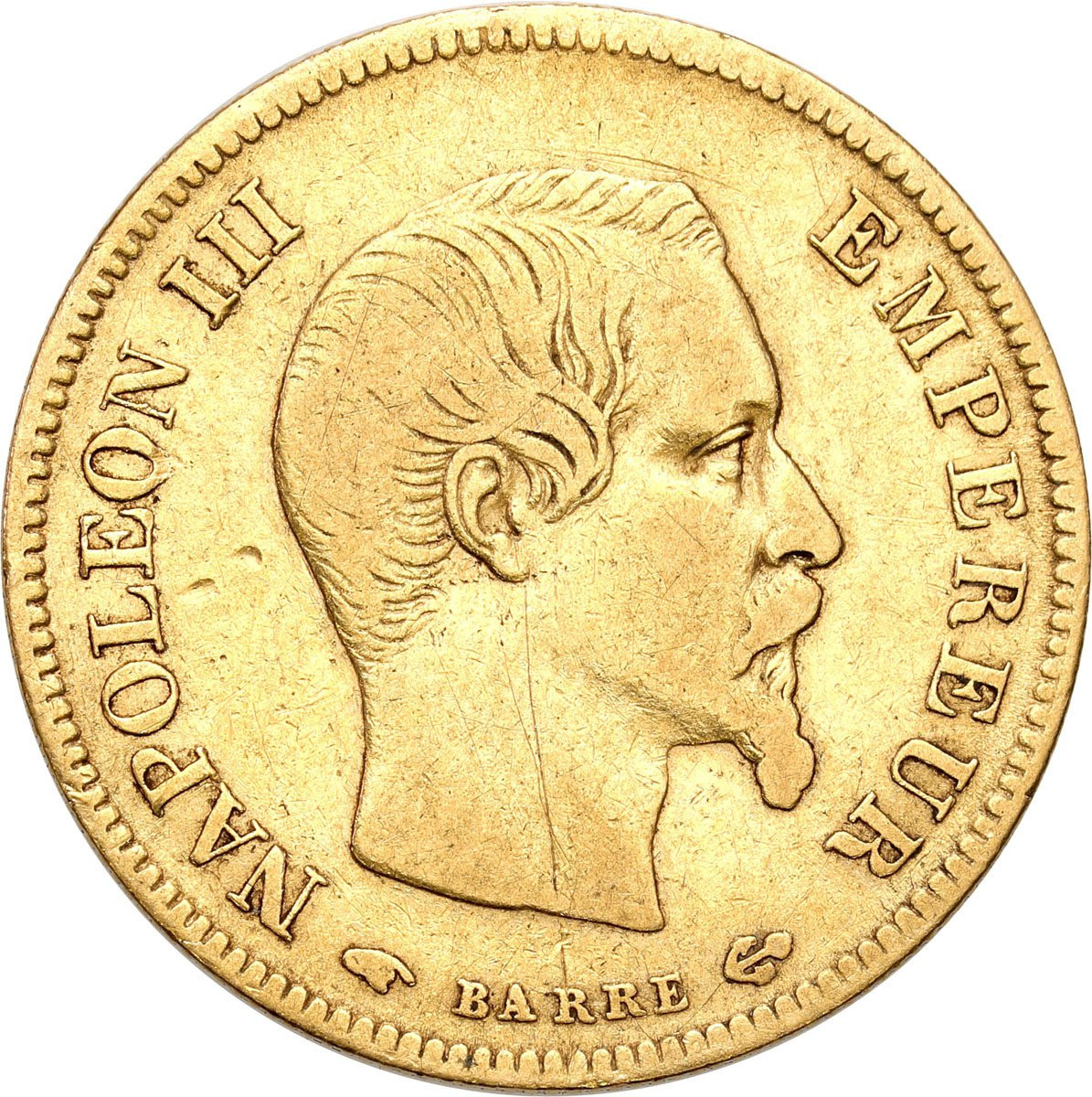 Francja. Napoleon III 10 franków 1855