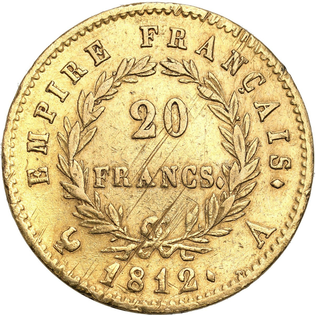 Francja. 20 franków 1812 A Napoleon I - Rzadsze