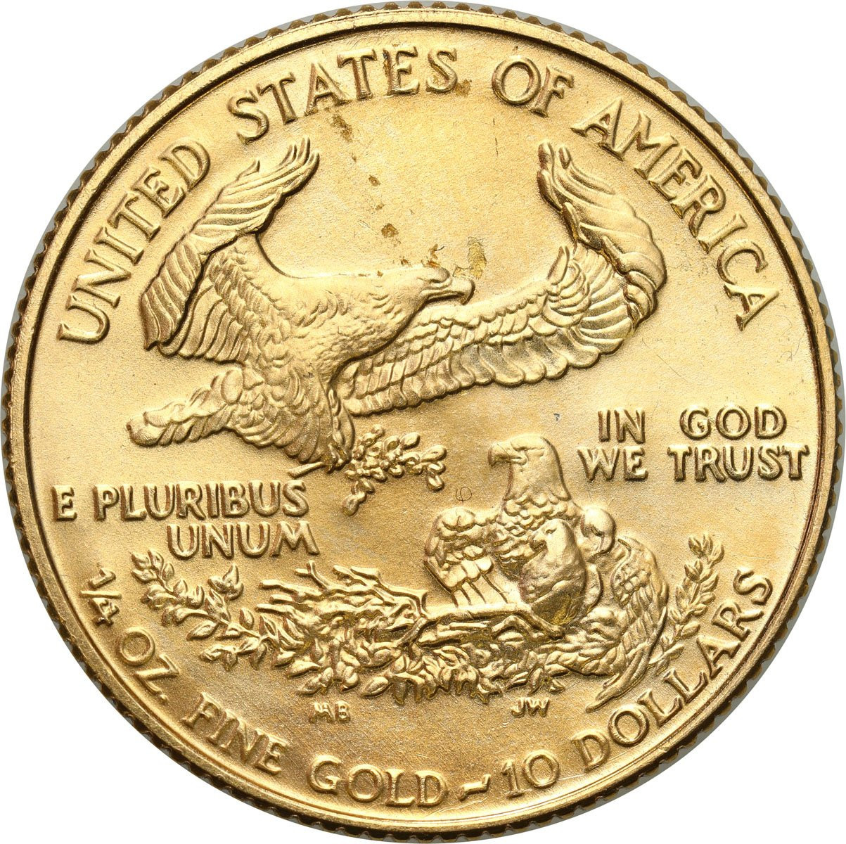USA 10 dolarów 1990 Liberty 1/4 uncji złota