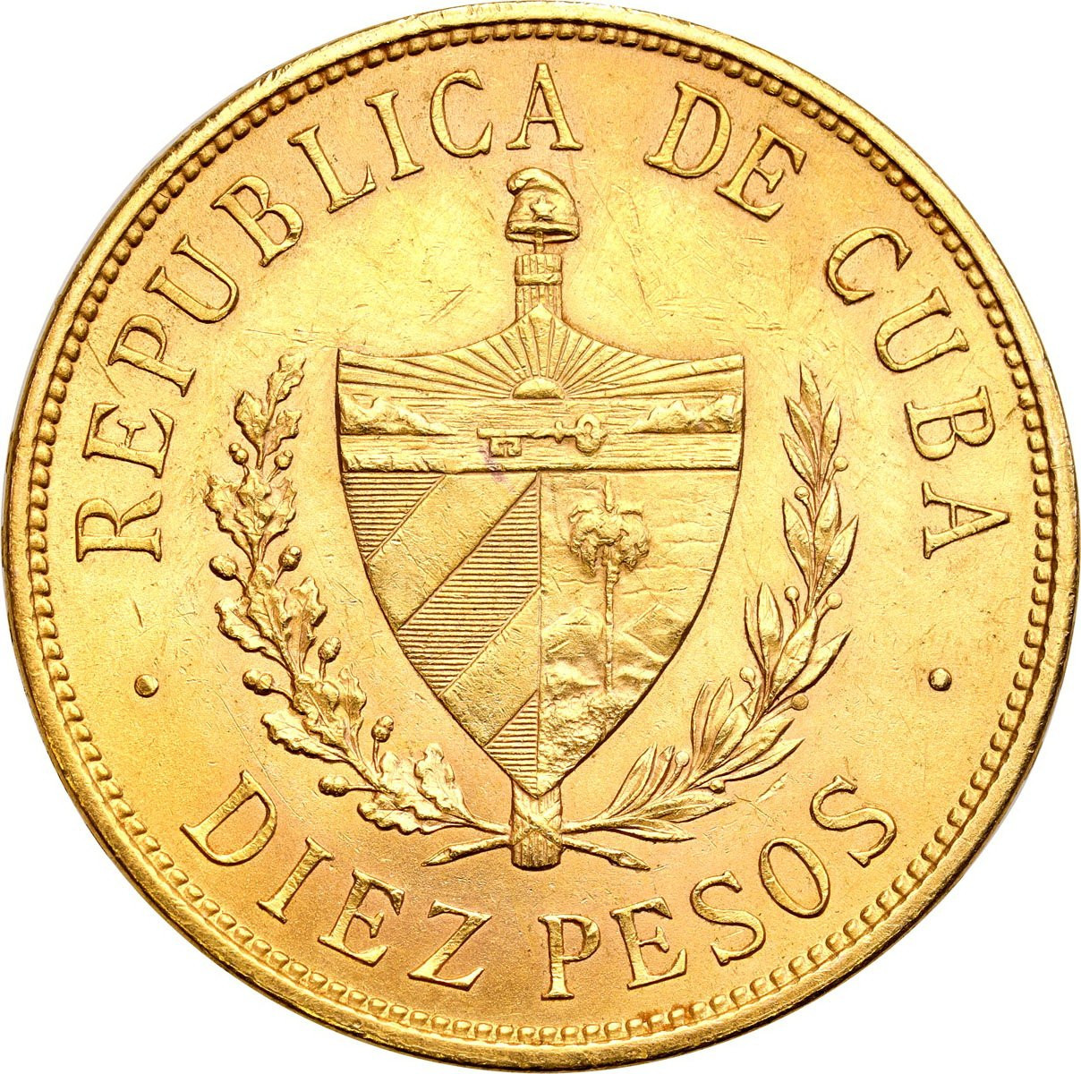 Kuba. 10 Pesos 1916