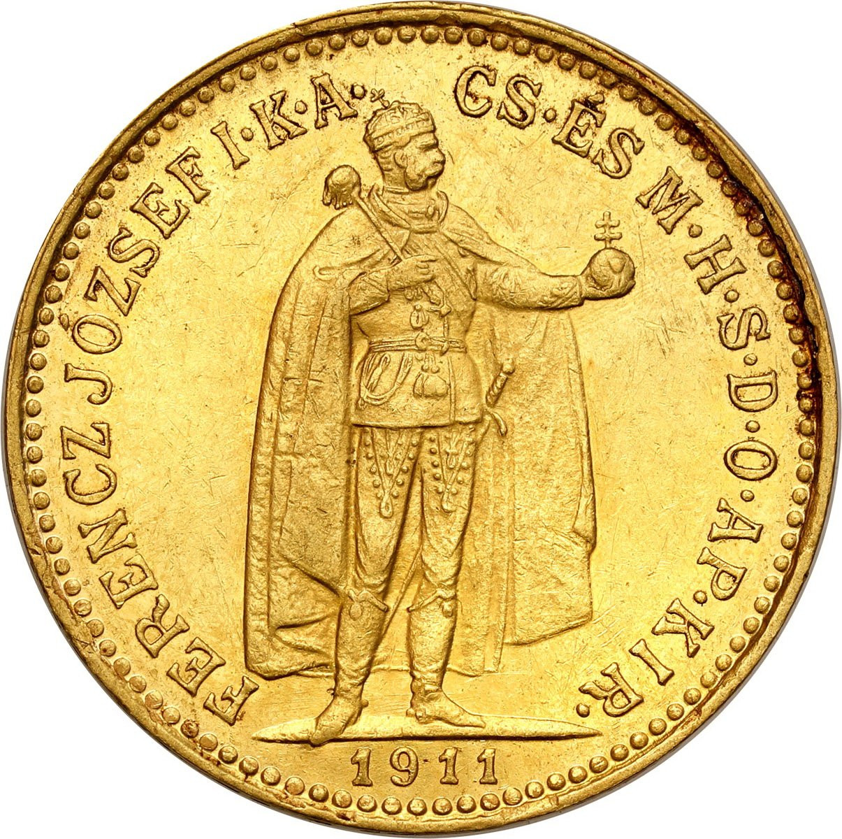 Węgry. Franciszek Józef 10 koron 1911