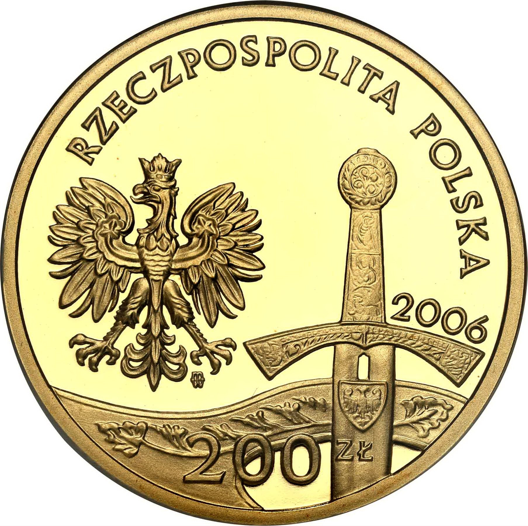 200 złotych 2006 Jeździec Piastowski PCG PR70