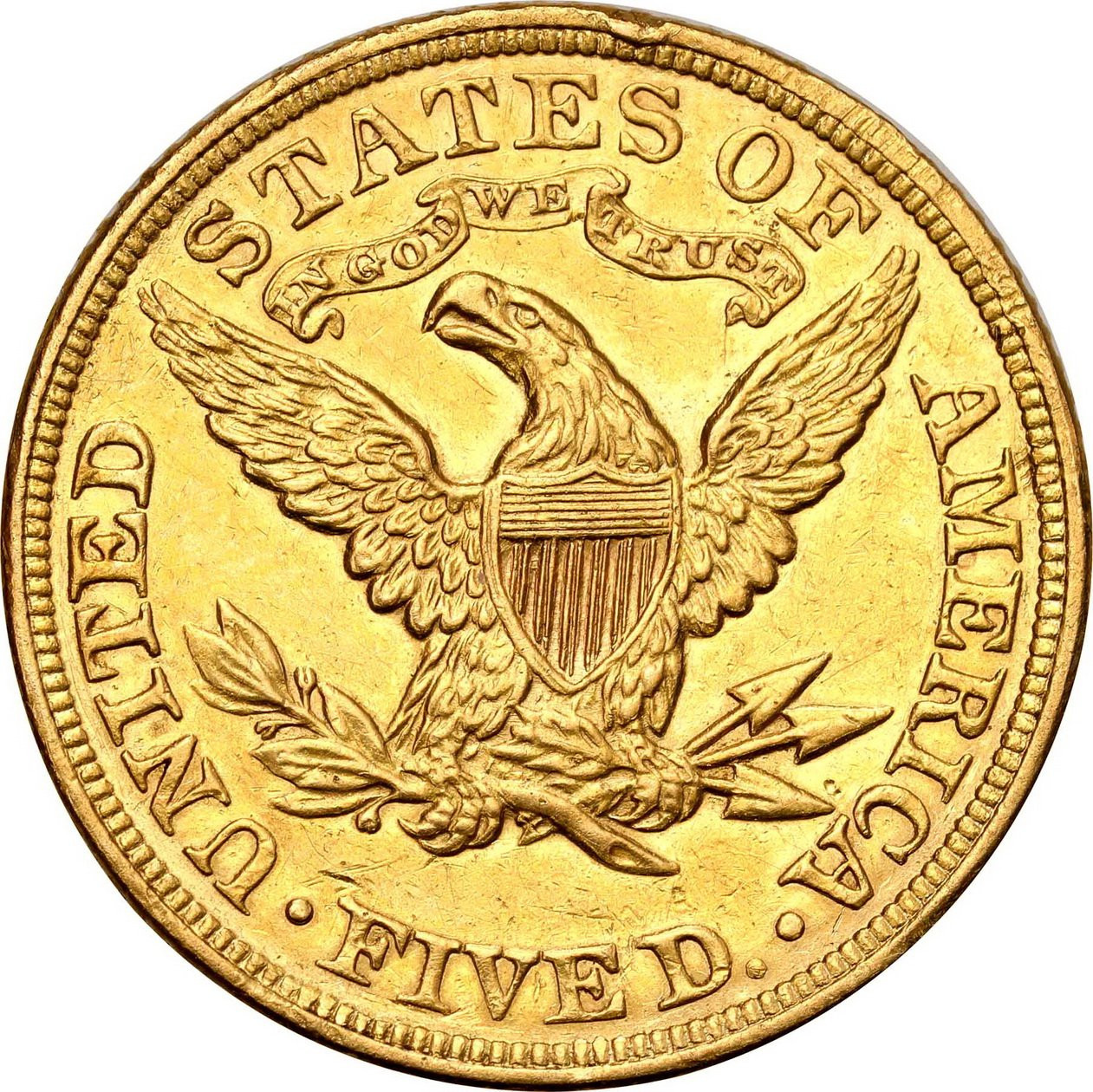 USA. Złote 5 dolarów 1893 Filadelfia