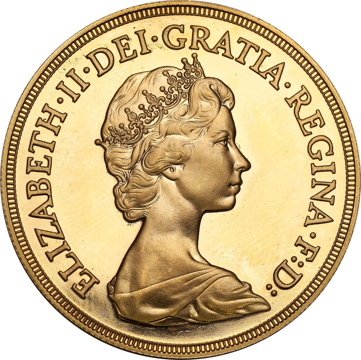 Wielka Brytania. Elżbieta II 5 funtów 1984 - PIĘKNE