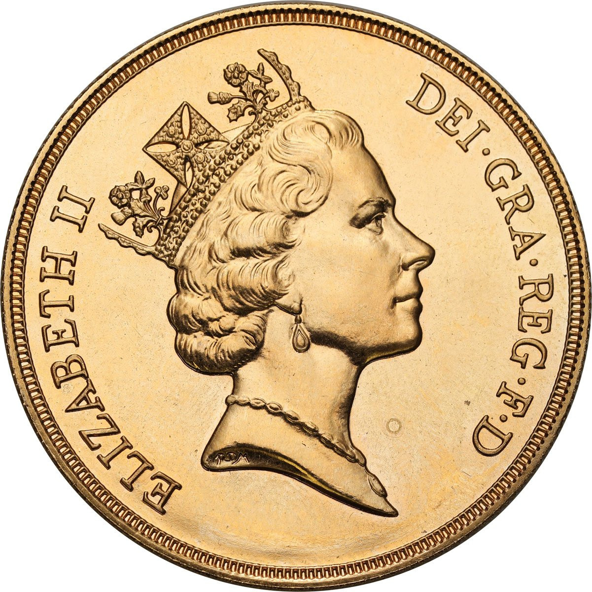 Wielka Brytania. Elżbieta II 5 funtów 1986 - PIĘKNE