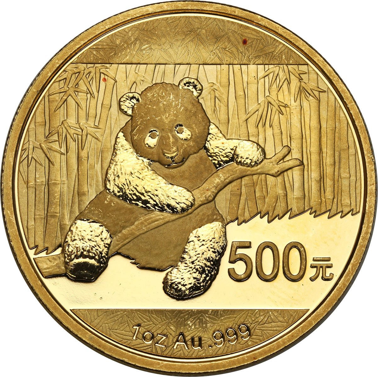 Chiny. 500 Yuan 2014 Panda - Uncja złota