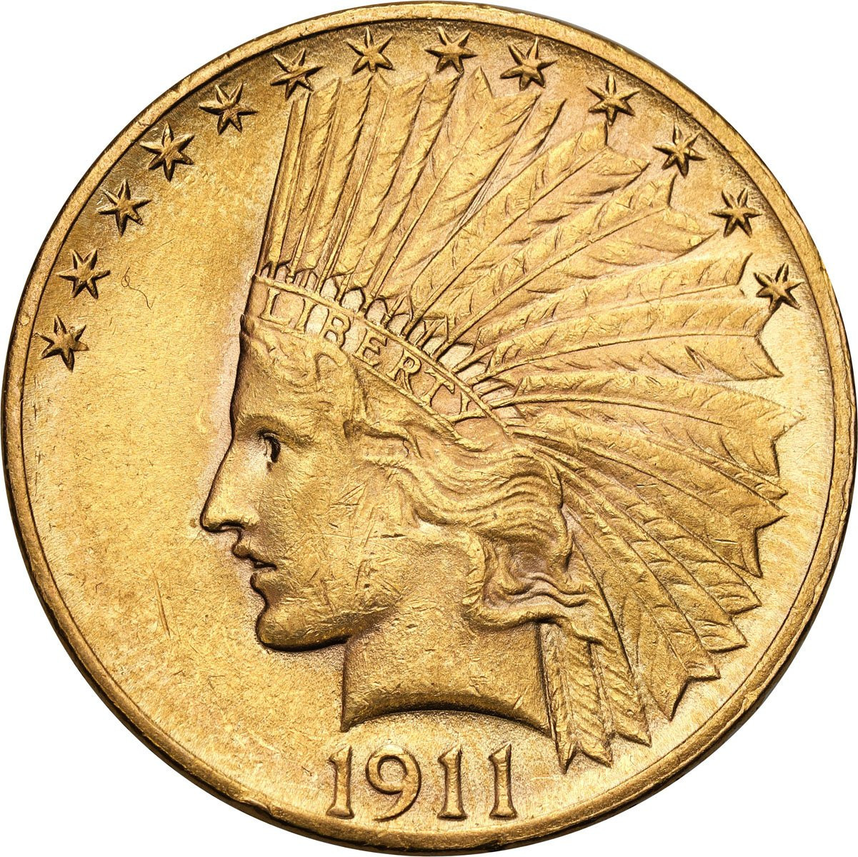 USA. 10 dolarów Indianin 1911 Filadelfia