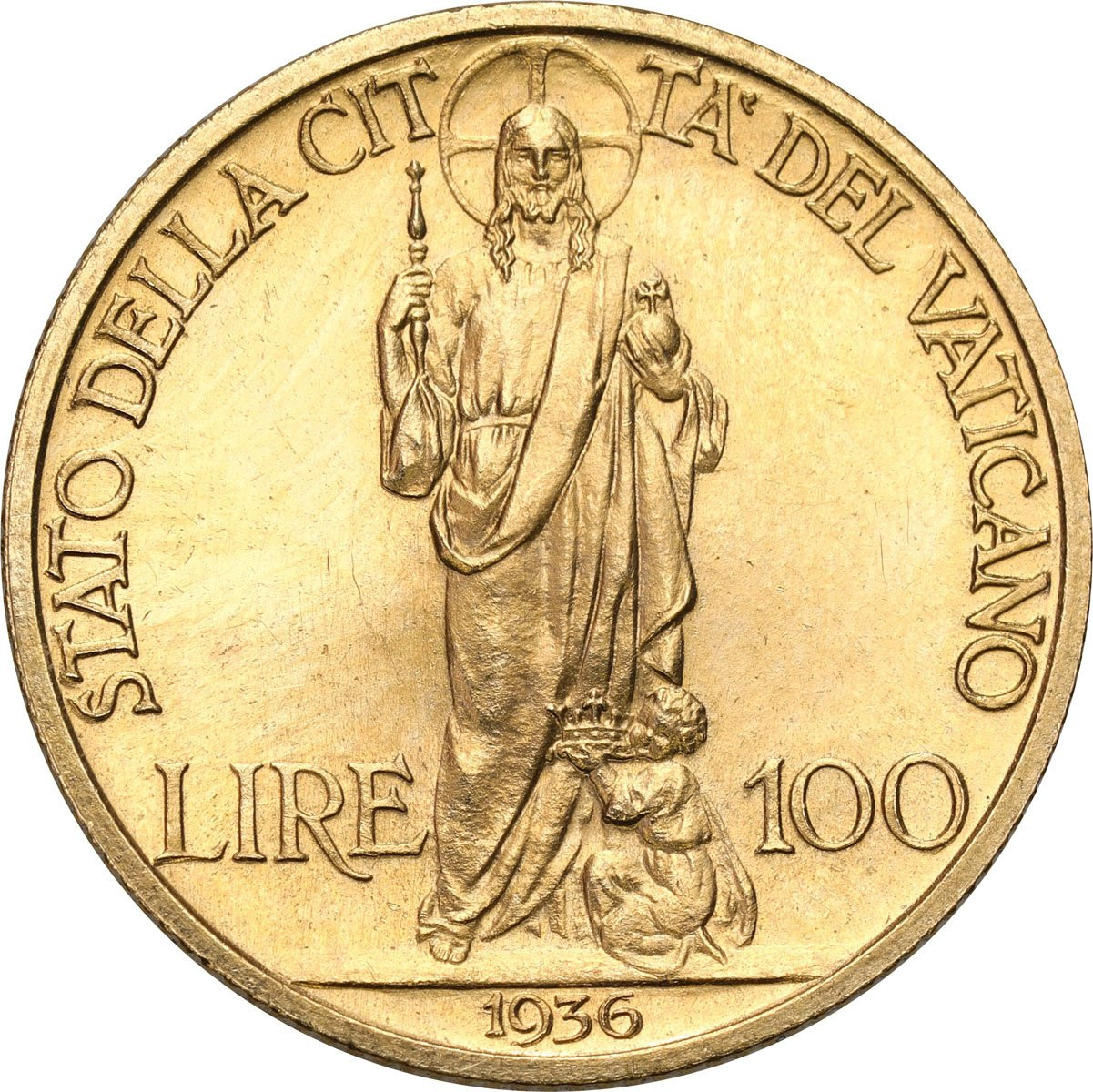 Watykan. Pius XI 1922-1937, 100 lirów 1936