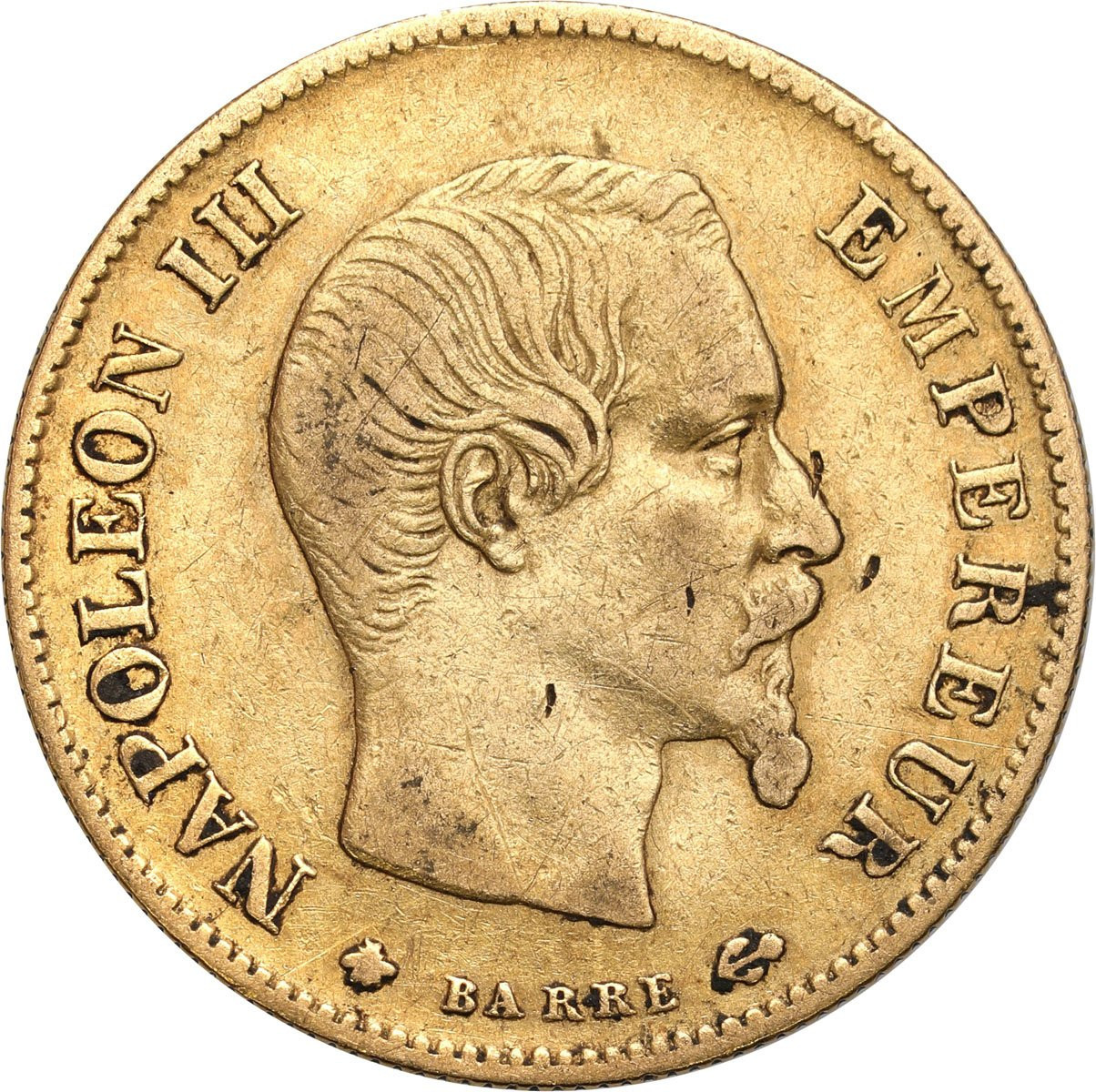 Francja Napoleon III 10 Franków 1859 BB, Strasbourg